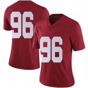 NCAA Women's Alabama Crimson Tide #96 Landon Bothwell Stitched College Nike Authentic No Name Crimson Football Jersey KS17P75ZN